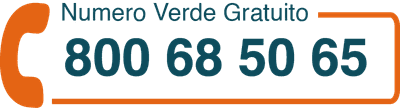 Numero blu e arancio